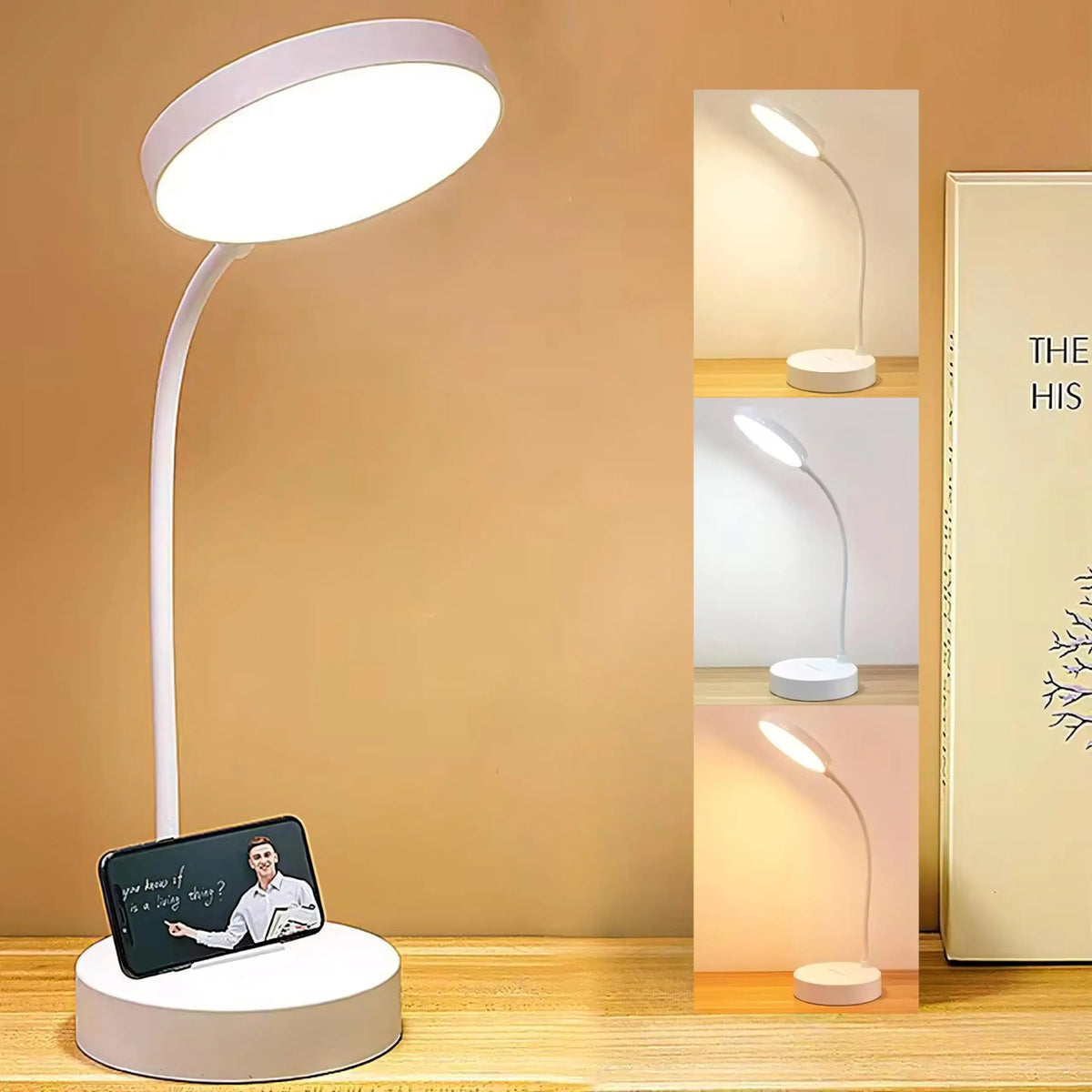 Bureaulamp Zwanenhals LED – Verstelbare Leeslamp met USB-oplader