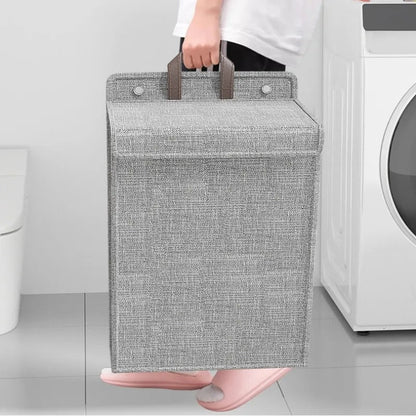 Opvouwbare Wasmand Wandmontage – Zelfklevende Waszak Zonder Boren voor Badkamer & Slaapkamer