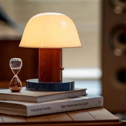 Mushroom Tafellamp Oplaadbaar – Draadloze Dimbare LED Paddenstoellamp met Touch
