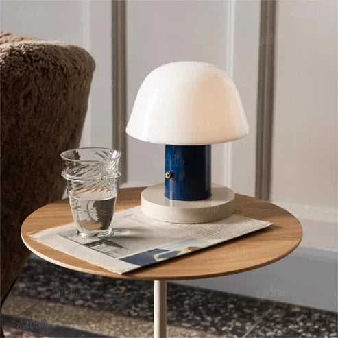 Mushroom Tafellamp Oplaadbaar – Draadloze Dimbare LED Paddenstoellamp met Touch