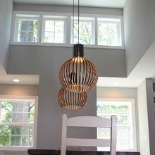 Hanglamp Hout Handgemaakt – Natuurlijke Scandinavische Houten Plafondlamp