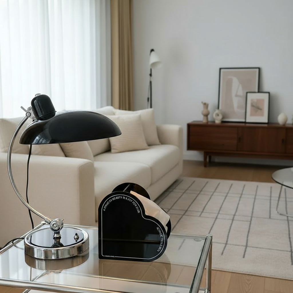 Tafellamp Boogdesign Metaal – Bauhaus Sfeerlamp voor Woonkamer & Bureau
