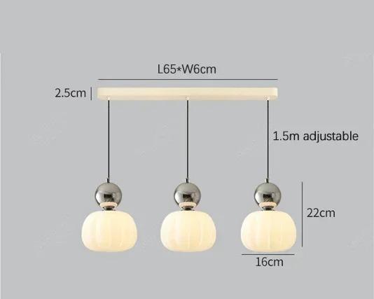Hanglamp Nordic Pompoen – Moderne LED Plafondlamp voor Eetkamer & Woonkamer