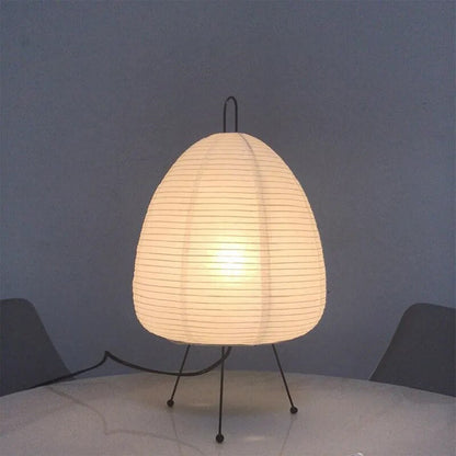 Tafellamp Rijstpapier – Japandi Zen Sfeerlamp voor Slaapkamer & Woonkamer